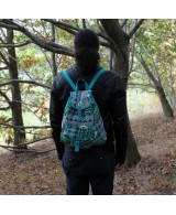 Mochila artesanal de tejido jacquard