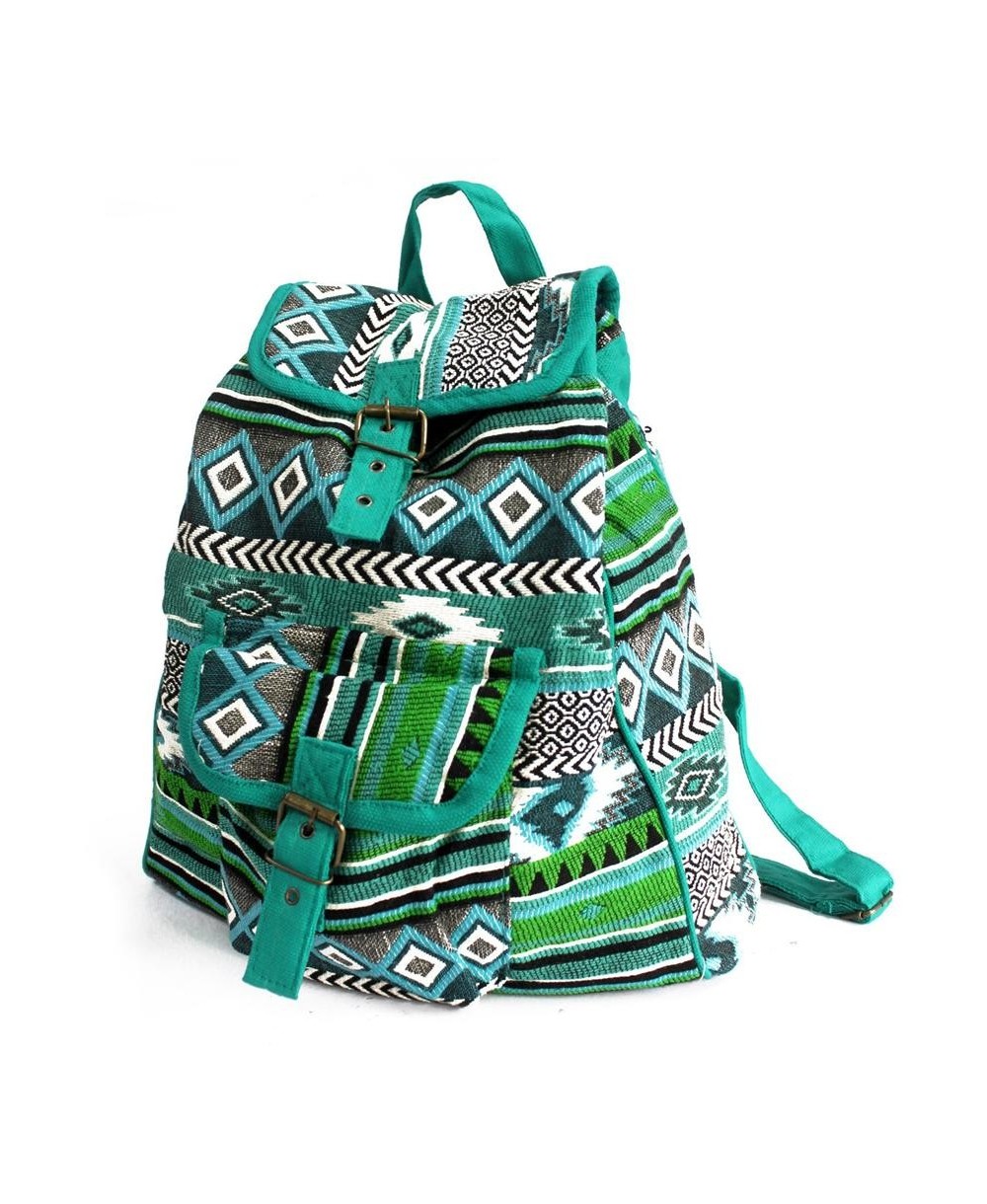 Mochila artesanal de tejido jacquard