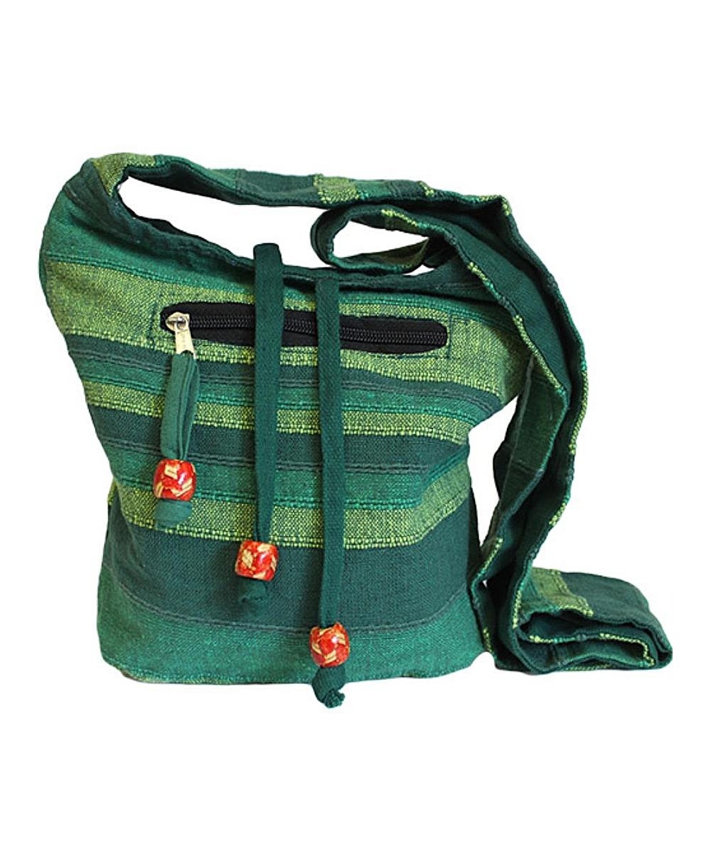 Bolso bandolera artesanal de inspiración étnica