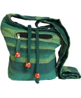 Bolso bandolera artesanal de inspiración étnica