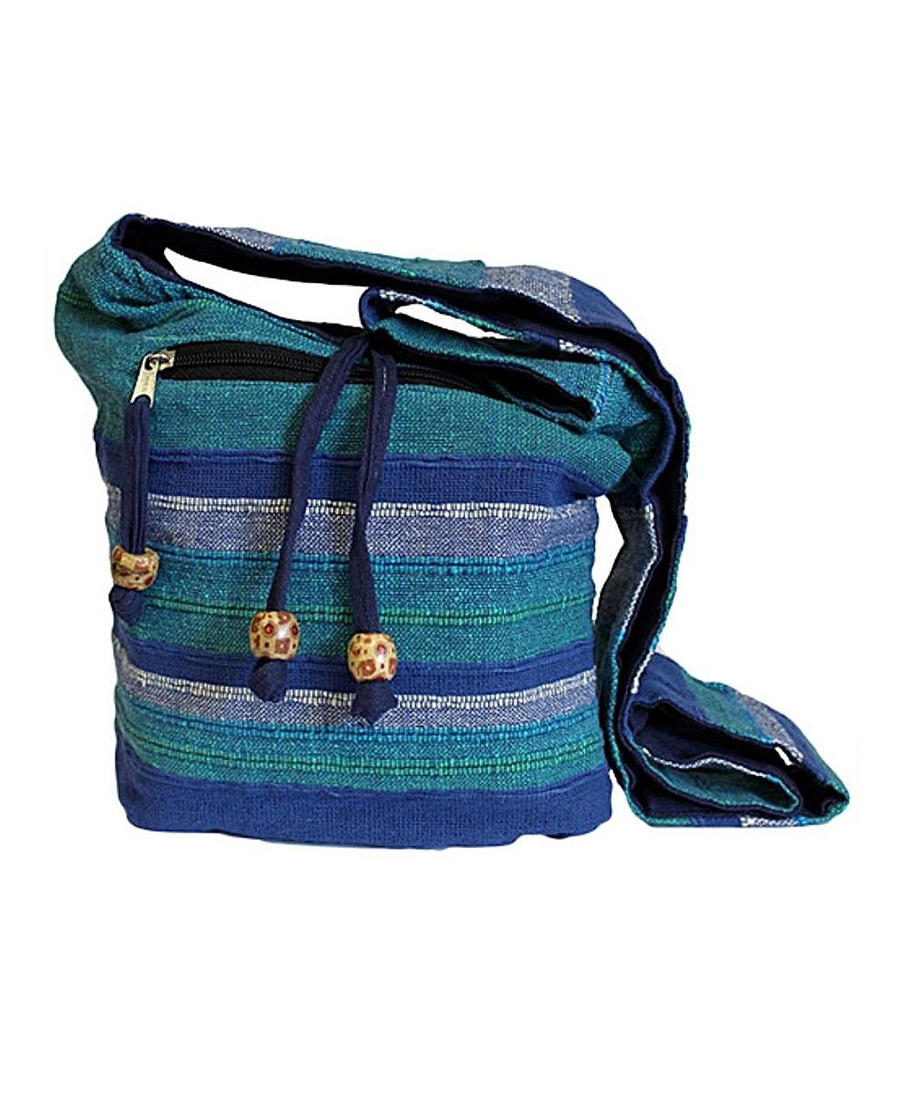 Bolso bandolera artesanal de inspiración étnica