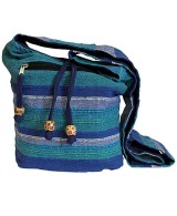 Bolso bandolera artesanal de inspiración étnica