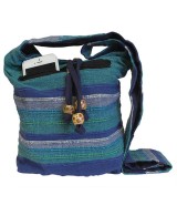 Bolso bandolera artesanal de inspiración étnica