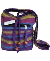 Bolso bandolera artesanal de inspiración étnica