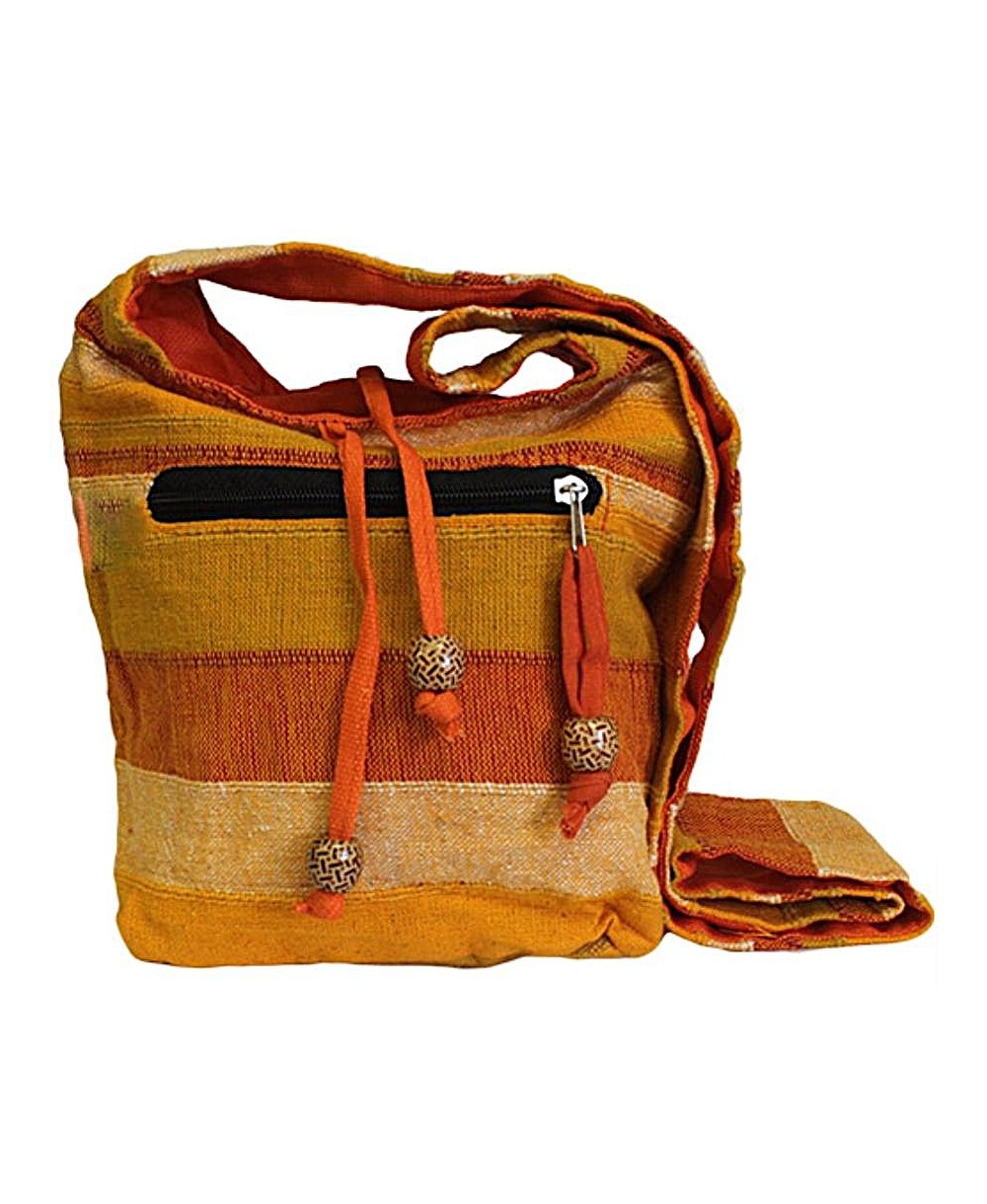 Bolso bandolera artesanal de inspiración étnica