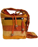 Bolso bandolera artesanal de inspiración étnica
