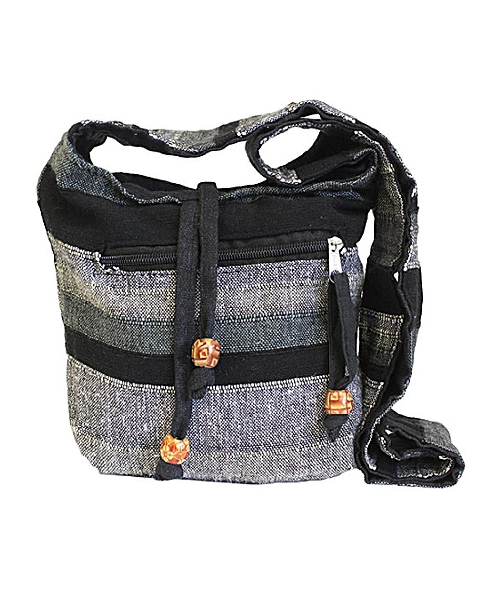 Bolso bandolera artesanal de inspiración étnica