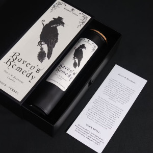 Vista de la caja de la vela para Rituales de Armonía y Paz Interior.