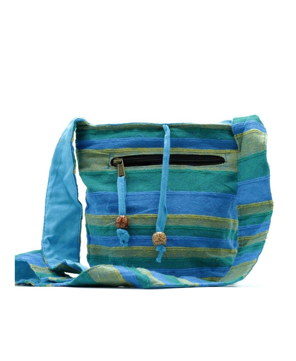 Bandolera Nepalí con rayas decorativas