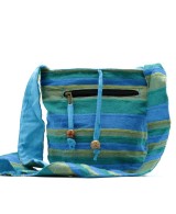 Bandolera Nepalí con rayas decorativas