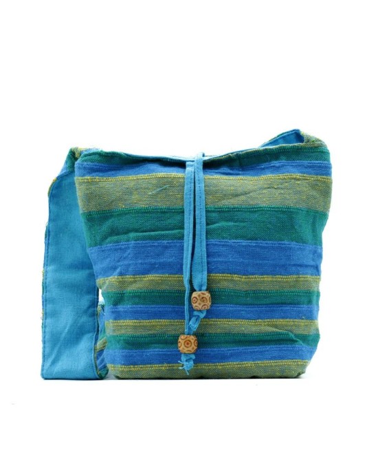 Bandolera Nepalí con rayas decorativas
