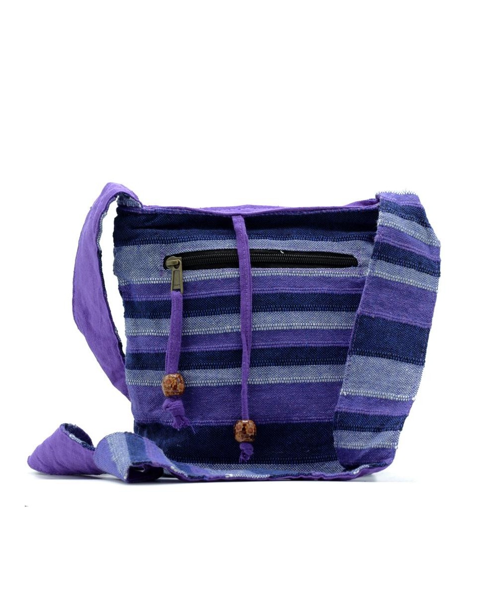 Bandolera Nepalí con rayas decorativas