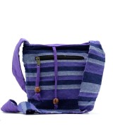 Bandolera Nepalí con rayas decorativas