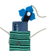 Bolso para teléfono móvil con detalles de fieltro