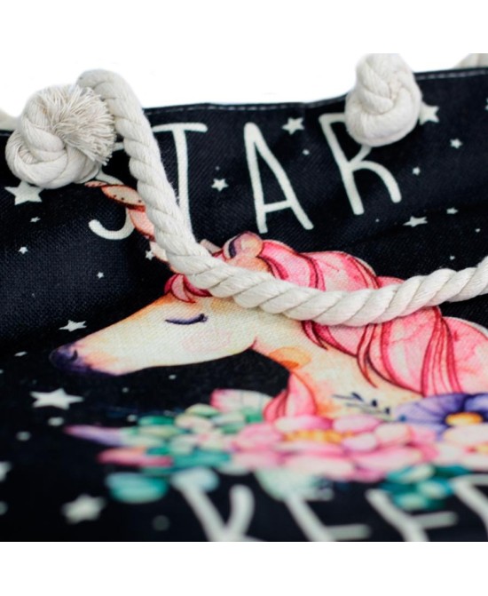 bolso estampado para playa y compras