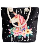 bolso estampado para playa y compras