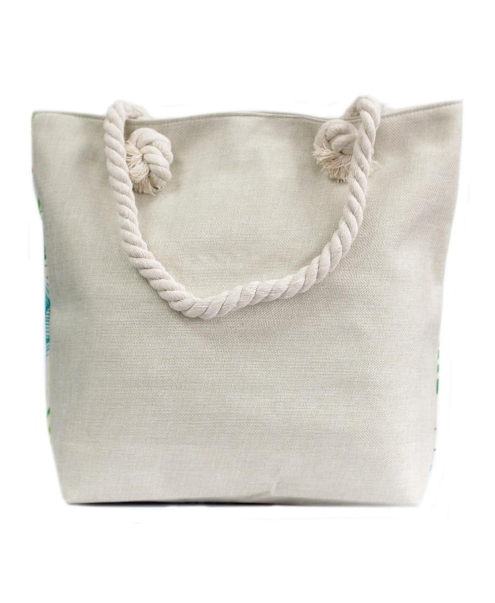 bolso estampado para playa y compras