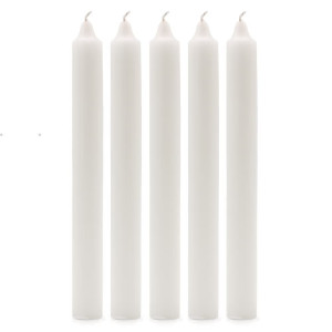 Pack de 10 velas para rituales o decoración y candelabros.