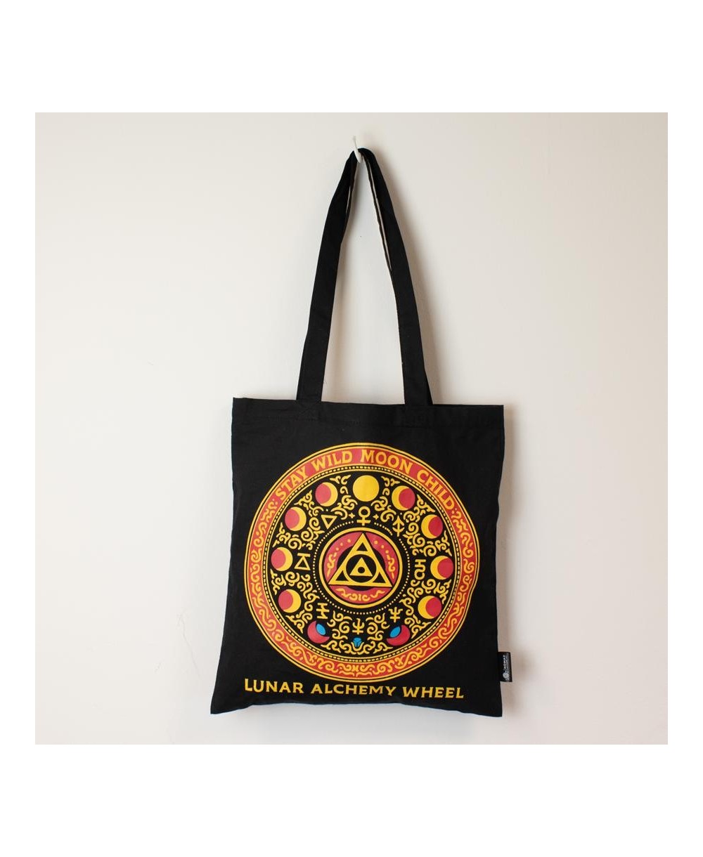 Bolsa tote con ilustraciones astrológicas y esotéricas