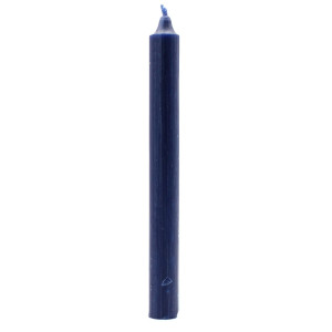 Velas azul marino de candelabro para mesas elegantes y rituales profundos.