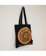 Bolsa tote con ilustraciones astrológicas y esotéricas