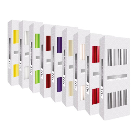 Velas cónicas lisas para ritual y decoración