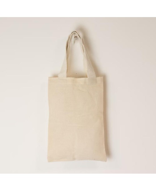 Bolsa tote básica de algodón natural