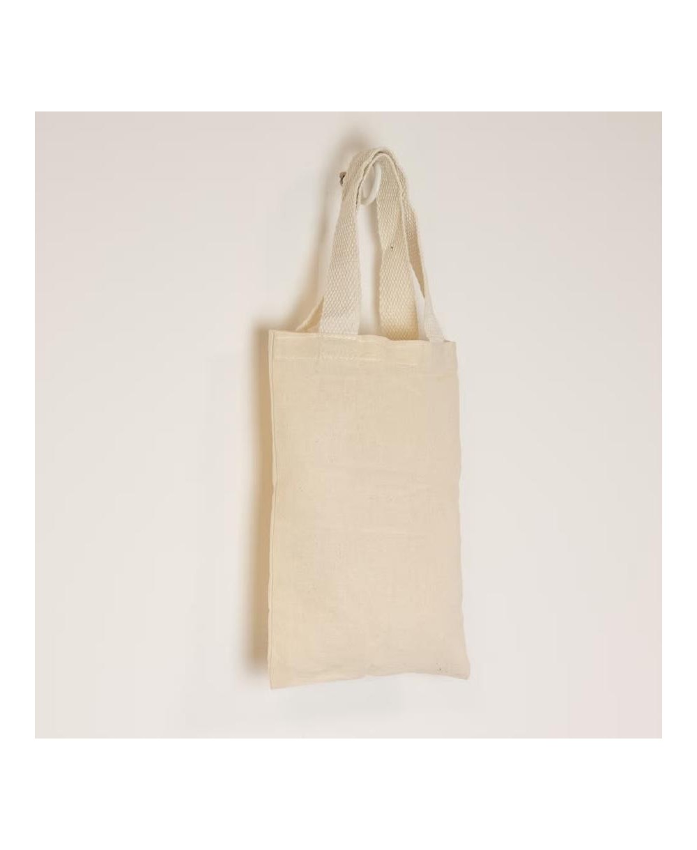 Bolsa tote básica de algodón natural