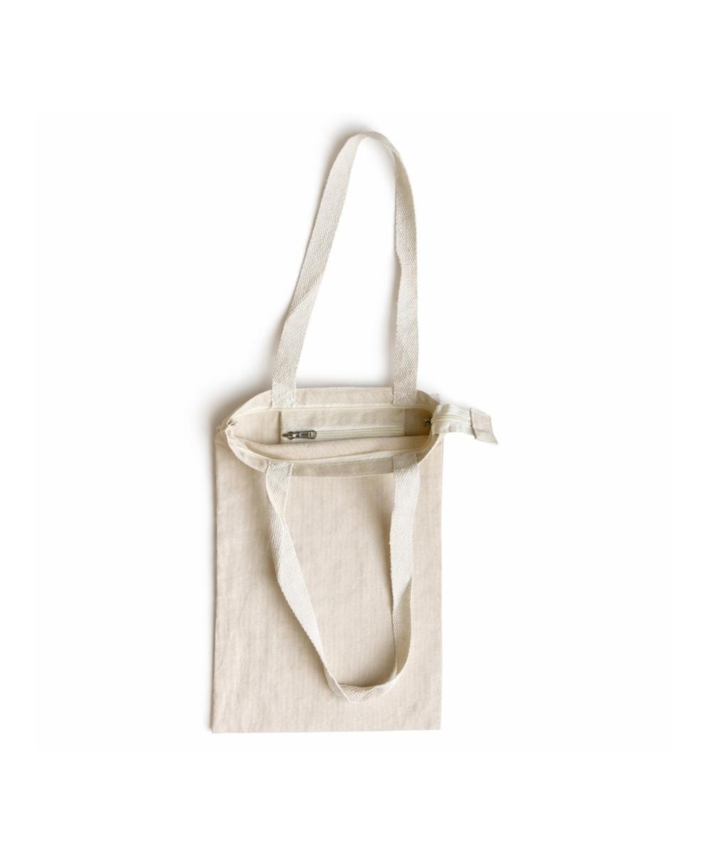Bolsa tote básica de algodón natural
