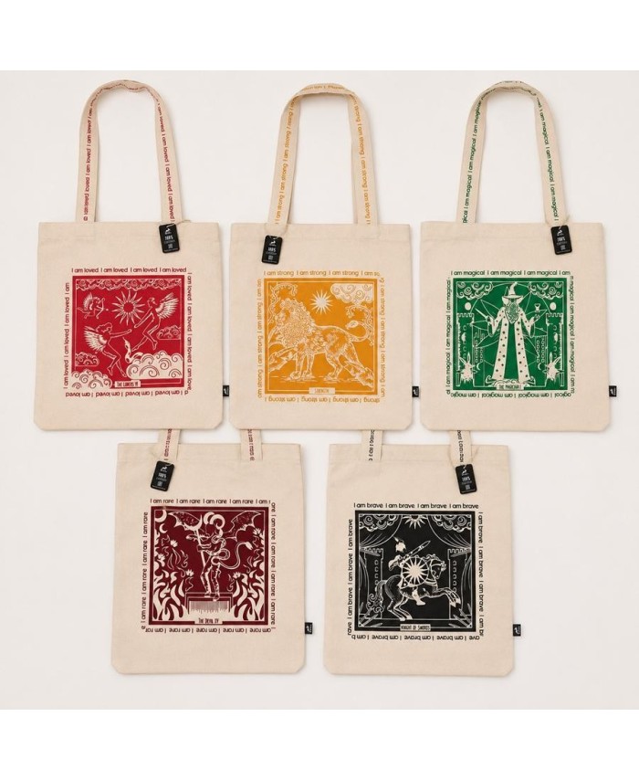 Colección de bolsas Hop Hare disponibles en cinco diseños inspiradores diferentes.
