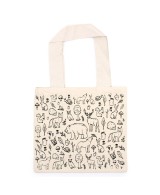 Tote bag de algodón con ilustraciones temáticas
