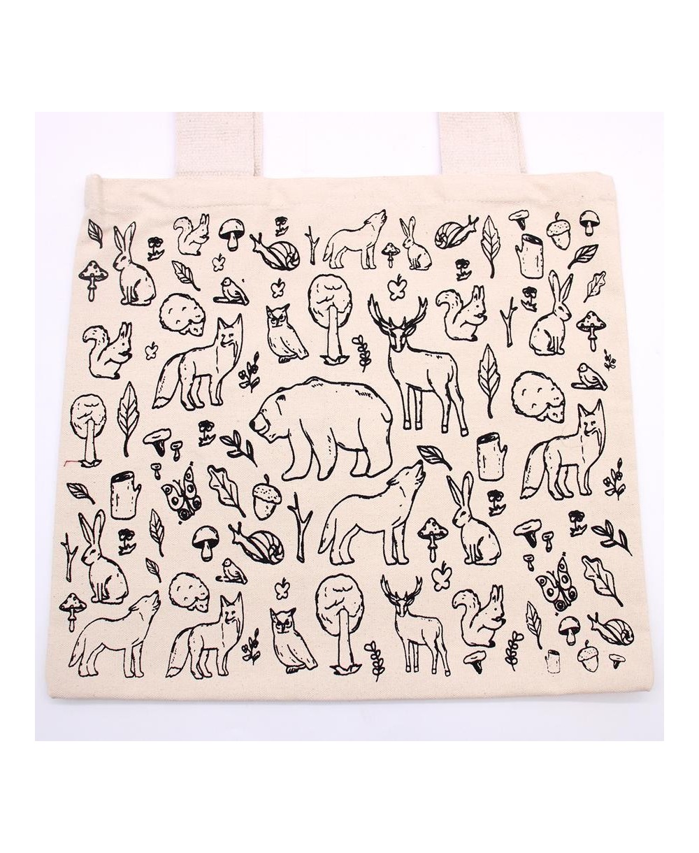 Tote bag de algodón con ilustraciones temáticas