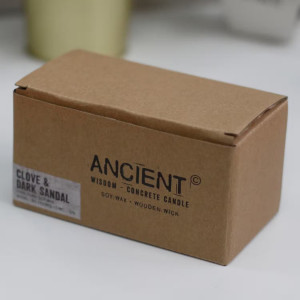 Caja de la vela aromática decorativa y reutilizable.