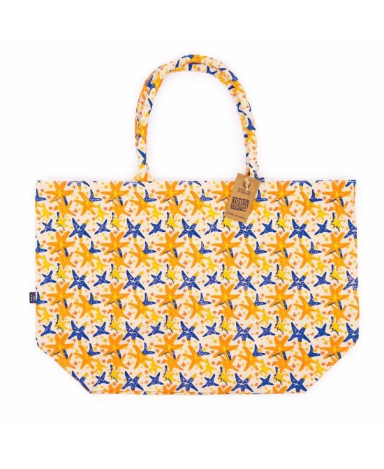 Bolso estampado estrella grande multiuso.