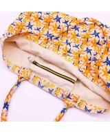 Bolsillo interior del Bolso estampado estrella grande multiuso.