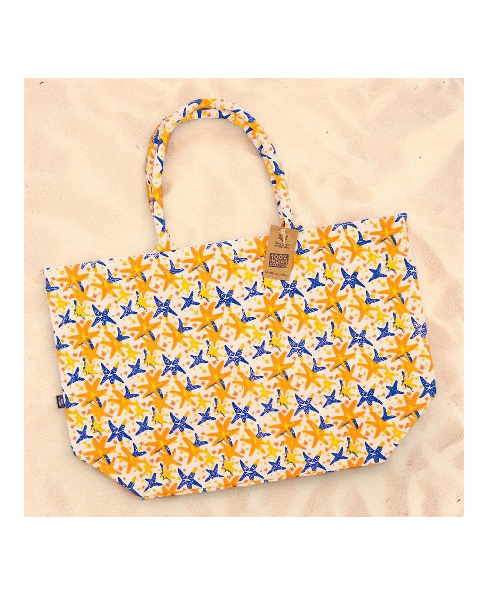 Presentación del Bolso estampado estrella grande multiuso.