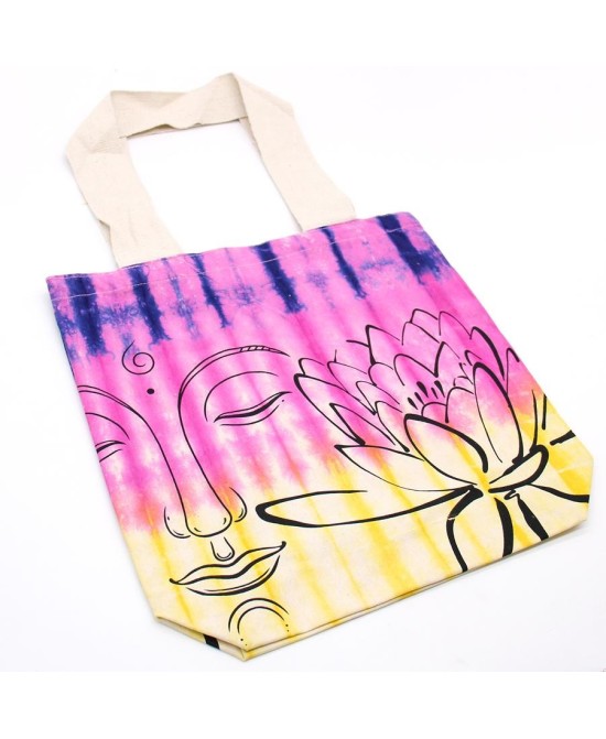 Bolsa de algodón teñida artesanalmente