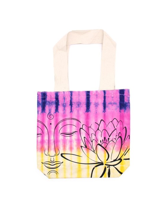 Bolsa de algodón teñida artesanalmente