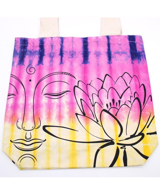 Bolsa de algodón teñida artesanalmente