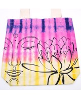 Bolsa de algodón teñida artesanalmente