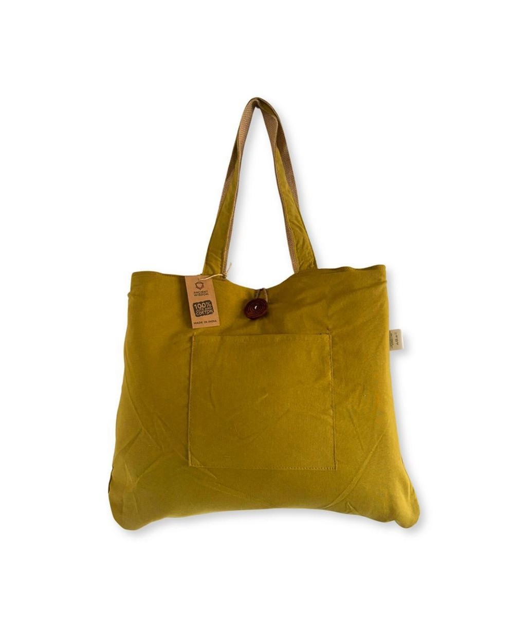 Bolsa Reversible Grande de Yute y Algodón Ecológica
