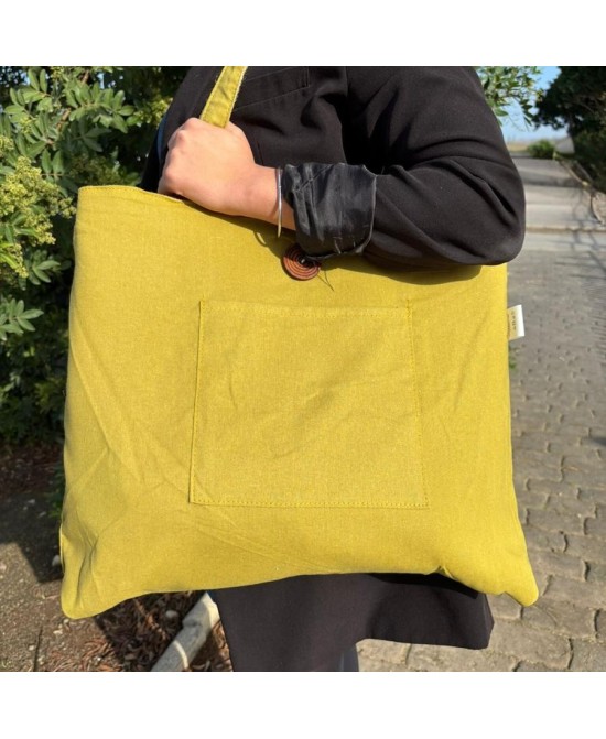 Bolsa Reversible Grande de Yute y Algodón Ecológica