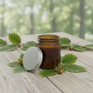 Velas de aromaterapia en envase de cristal con diseño sencillo y decorativo.