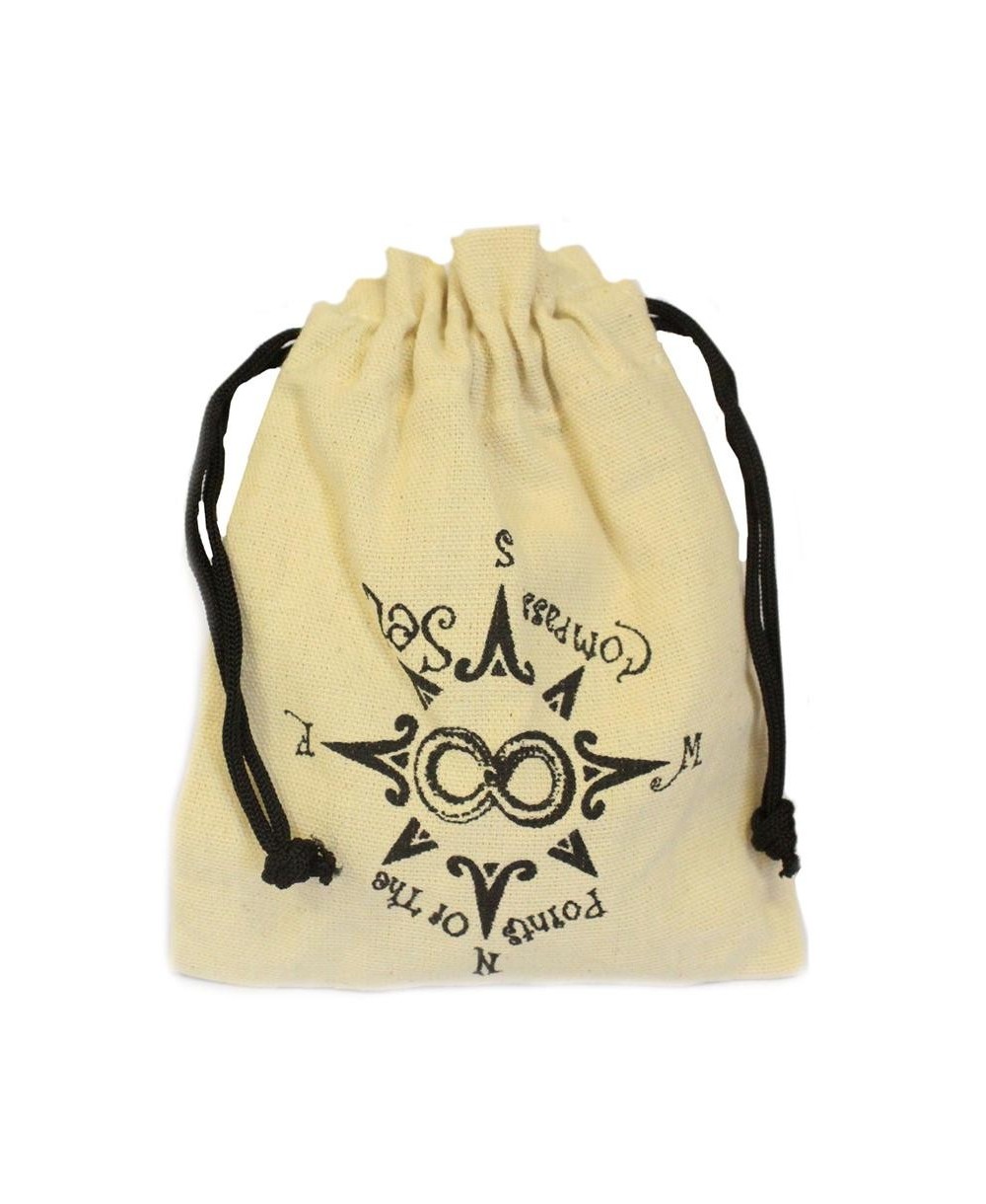 Bolsa de algodón incluida con conjunto de cuarzos cristal para prácticas espirituales.
