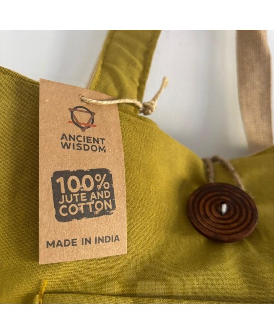 Bolsa Reversible Grande de Yute y Algodón Ecológica