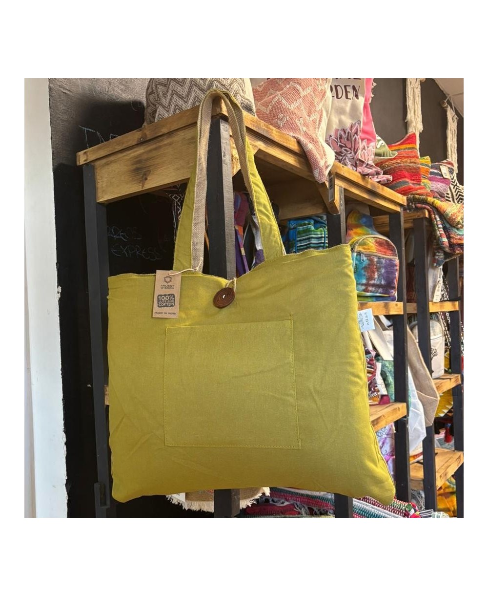 Bolsa Reversible Grande de Yute y Algodón Ecológica