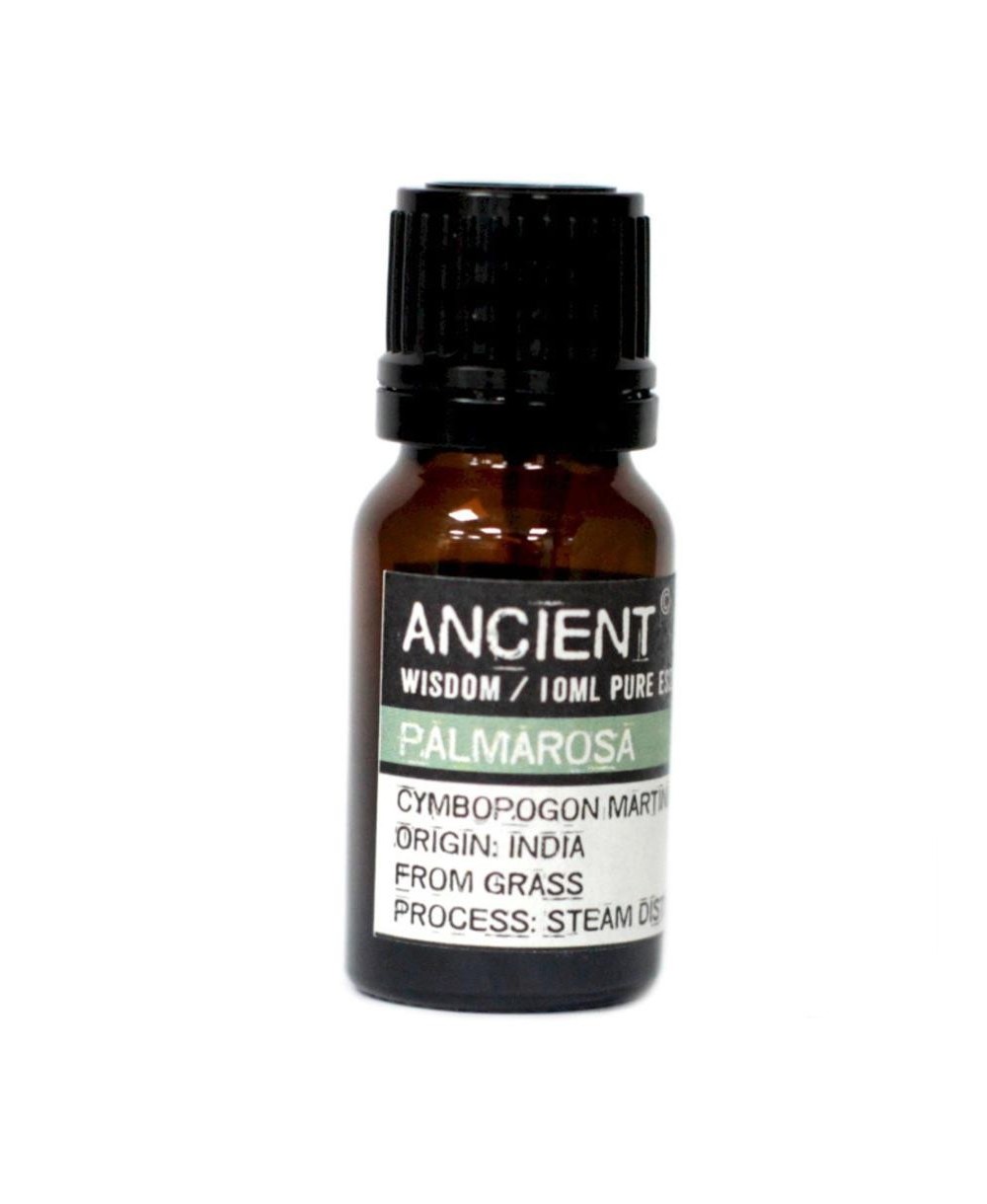 Aceite esencial de Palmarosa puro de 10 ml para aromaterapia y cosmética natural.