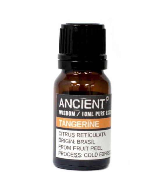 Aceite esencial de mandarina puro de 10 ml para aromaterapia y bienestar.