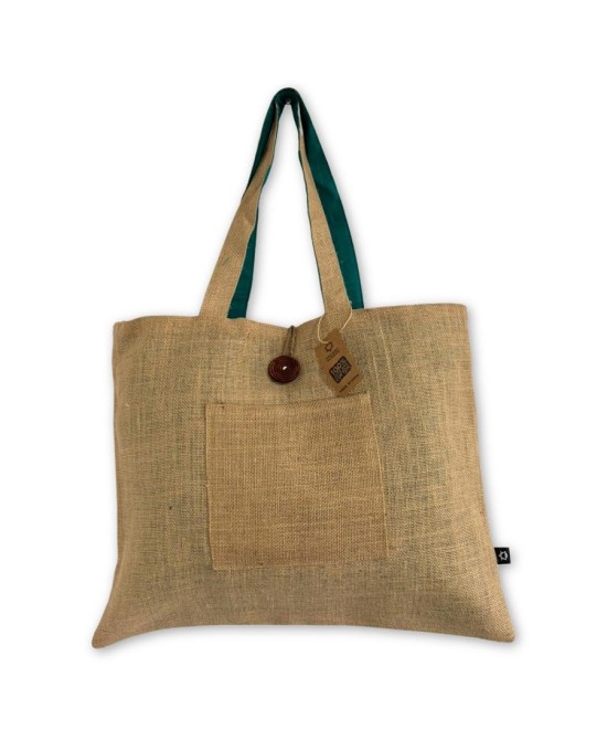 Bolsa Reversible Grande de Yute y Algodón Ecológica