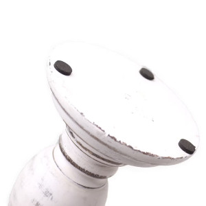 Base de candelabros de madera vintage como decoración del hogar.